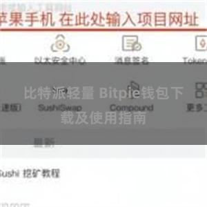 比特派轻量 Bitpie钱包下载及使用指南