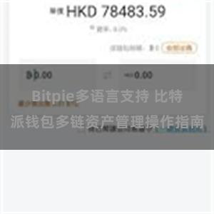 Bitpie多语言支持 比特派钱包多链资产管理操作指南