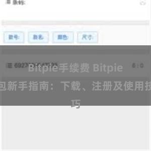 Bitpie手续费 Bitpie钱包新手指南：下载、注册及使用技巧