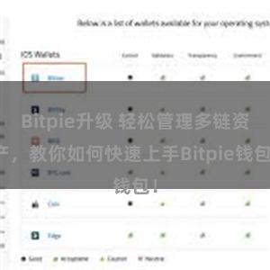 Bitpie升级 轻松管理多链资产，教你如何快速上手Bitpie钱包！