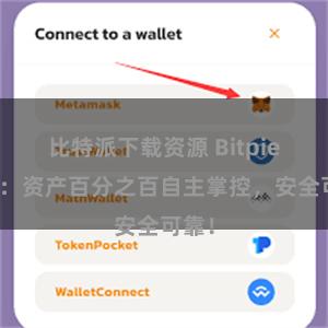 比特派下载资源 Bitpie钱包：资产百分之百自主掌控，安全可靠！