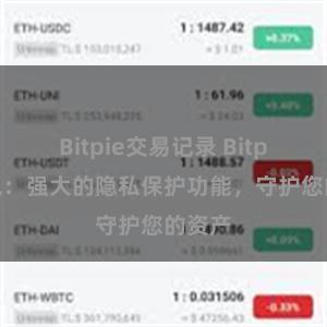 Bitpie交易记录 Bitpie钱包：强大的隐私保护功能，守护您的资产