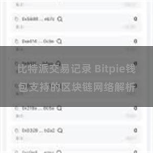 比特派交易记录 Bitpie钱包支持的区块链网络解析