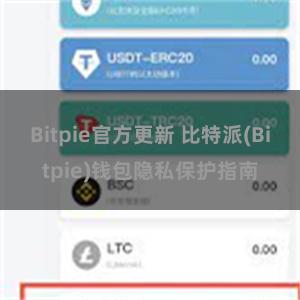 Bitpie官方更新 比特派(Bitpie)钱包隐私保护指南