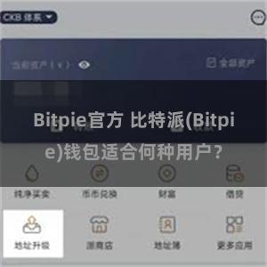 Bitpie官方 比特派(Bitpie)钱包适合何种用户？