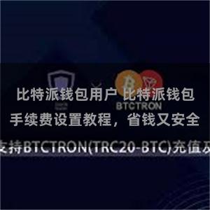 比特派钱包用户 比特派钱包手续费设置教程，省钱又安全