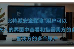 比特派安全保障  用户可以在一个长入的界面中查看和措置我方的多个账户