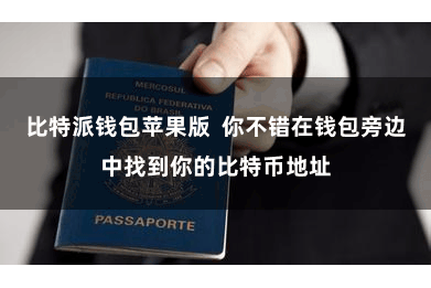 比特派钱包苹果版 你不错在钱包旁边中找到你的比特币地址