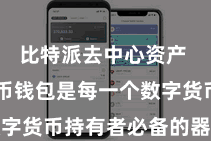比特派去中心资产  数字货币钱包是每一个数字货币持有者必备的器用之一