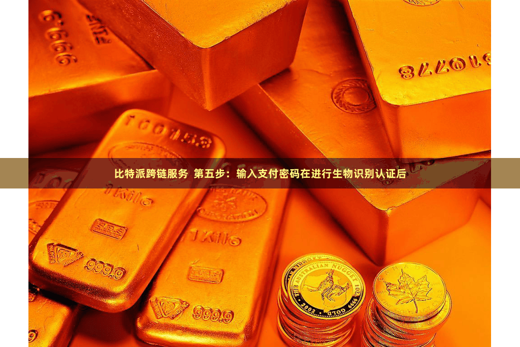 比特派跨链服务  第五步：输入支付密码在进行生物识别认证后
